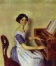 Portrait of n p zhdanovich at the harpsichord 1849 50 xx the