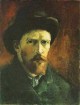 Self portrait with dark felt hat 1886 xx van gogh museum amsterdam