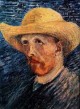 Self portrait with straw hat 1 1887 xx metropolitan museum of art new york