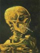 Skull of a skeleton with burning cigarette 1886 xx van gogh museum amsterdam