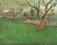 View of arles with trees in blossom 1889 xx van gogh museum amsterdam