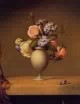 Roses and Heliotrope in a Vase on a Marble Tabletop 1862jpeg