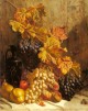 A Still Life With Grapes Pears Peaches An Urn