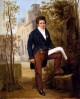 Portrait Of Nicolas Pierre Tiolier Standing In The Gardens At The Villa Medici