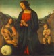 Madonna an Angel and Little St John Adoring the Child Madonna del sacco 1495 1500