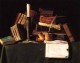 Still Life with Candle Pipe and Books