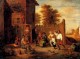 Teniers David Peasants Merrymaking Outside An Inn