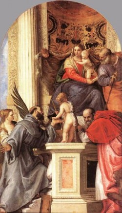Veronese Madonna Enthroned with Saints