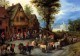 Breughel Jan A Village Street With The Holy Family Arriving At An Inn