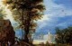 Breughel Jan A Village Street With The Holy Family Arriving At An Inn detail