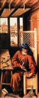 St Joseph Portrayed As A Medieval Carpenter
