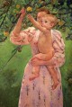 Baby Reaching For An Apple