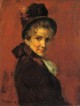 Portrait of a Woman black bonnet
