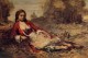 Young Algerian Woman Lying on the Grass 1871 1873