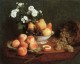 Fantin Latour Flowers Fruit on a Table 1865