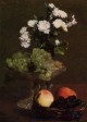 Still Life Chrysanthemums and Grapes
