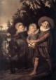 Three children with a goat cart 1620 musees royaux des be