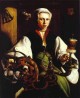 Portrait of a lady with a spindle and distaff 1531 thyssen bornemisza collection madrid spain