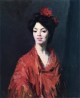 Spanish Woman in a Red Shawl