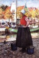 Woman Along Canal aka A Young Dutch Girl