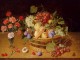 Hulsdonck Jacob Van A Still Life Of A Vase Of carnations To The Left Of A Basket Of Fruit