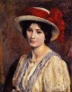 Hat with a Red Ribbon 1908