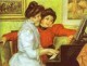 Yvonne and christine lerolle playing the piano 1897 xx musee de iorangerie paris