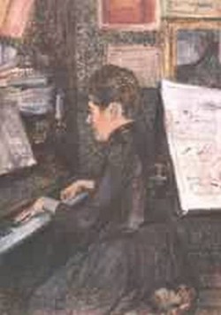Mlle Dihau Playing the Piano 1890