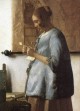Vermeer Woman in Blue Reading a Letter detail1
