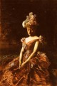 Portrait Of A Lady In A Pink Dress