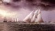 Schooner Race in New York Harbor Date unknown