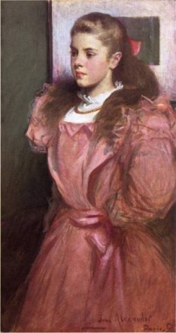 Young Girl in Rose aka Portrait of Eleanora Randolph Sears