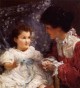 Alma Tadema Mrs George Lewis and Her Daughter Elizabeth