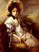 Portrait Of A Girl Seated In A Landscape