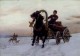 A Trader In A Horse And Cart In The Snow