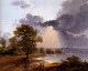 A River Landscape With An Approaching Storm