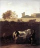 Italian Landscape with Herdsman and a Piebald Horse WGA