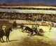 bull fighting scene 1865 1866 XX private collection