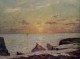 On the Cliffs of Belle Isle on Mer Sunset 1913