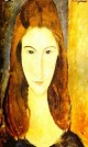 portrait of jeanne hebuterne 1898 1920 common law wife of amedeo modigliani 2 1919 XX private collection
