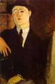 portrait of the art dealer paul guillaume 1916 XX civico museo darte contemporanea milan italy