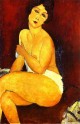 seated nude on divan 1917 XX private collection