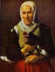 old woman with a hen alte pinakothek XX munich germany