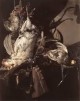 still life of dead birds and hunting weapons 1660 XX staatliche museen berlin