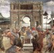 Botticelli The Punishment of Korah detail 1