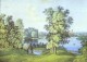 view of the large pond in the tsarskoselsky gardens 1777 XX the hermitage st petersburg russia