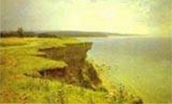 on the shore of the gulf of finland udrias near narva 1889 XX the russian museum st petersburg russia