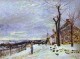 snowy weather at veneux nadon 1880 XX musee dorsay paris france