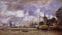 Anvers Boats on the River Scheldt 1871