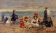 Woman and Children on the Beach at Trouville1 1880